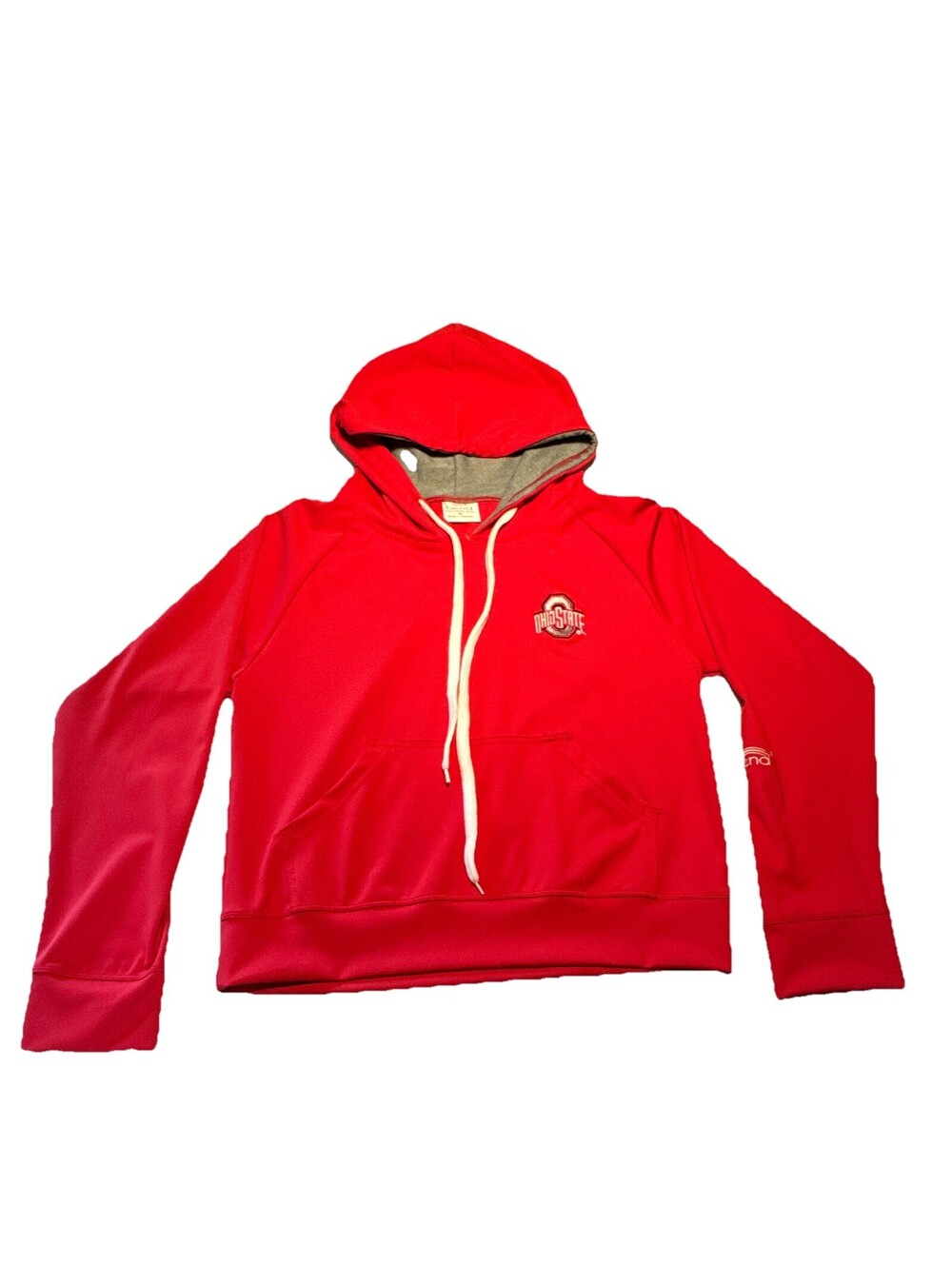 Bend Ohio State Buckeyes Red Hoodie Sweatshirt M 90% Polyester 10% Spandex EUC